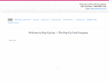 Tablet Screenshot of custompopups.com